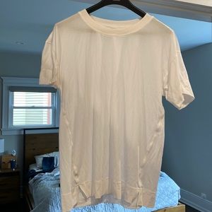 White athletic shirt